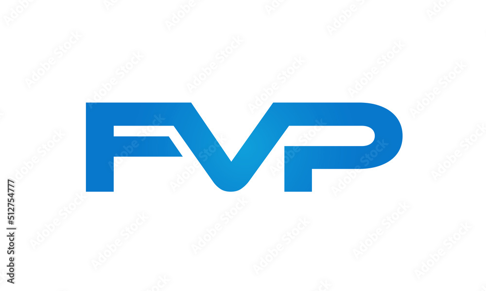 FVP letters Joined logo design connect letters with chin logo logotype icon concept FVP letters Joined logo design connect letters with chin logo logotype icon concept