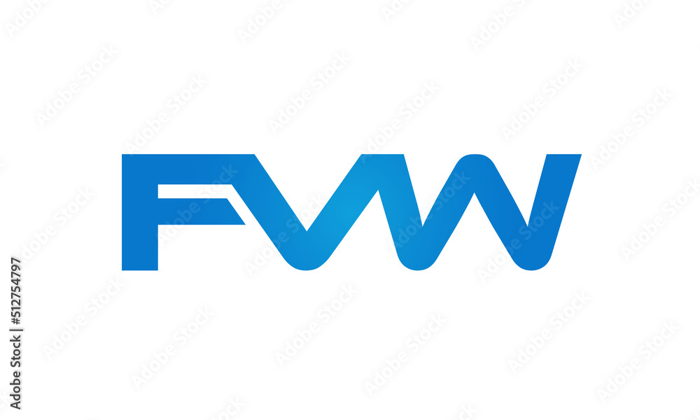 FWW letters Joined logo design connect letters with chin logo logotype icon concept FWW letters Joined logo design connect letters with chin logo logotype icon concept
