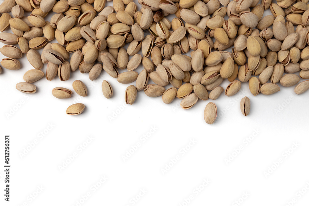 pistachio with shell isolated on white background pistachio with shell isolated on white background