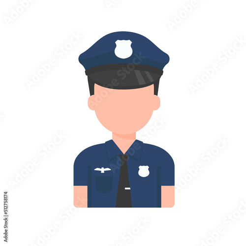 vector police wear uniforms to perform the duty of detecting offenders