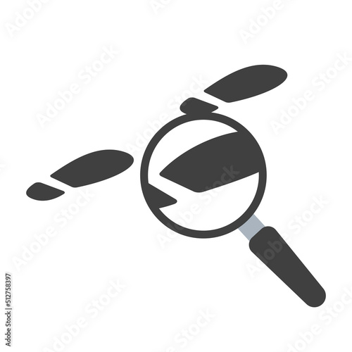 detective cartoon The concept of truth investigation in crime cases.