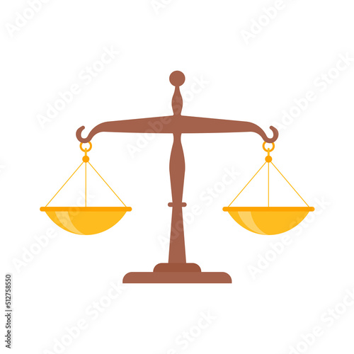 judge scales The symbol of justice in the judgment of the judges in the courts.