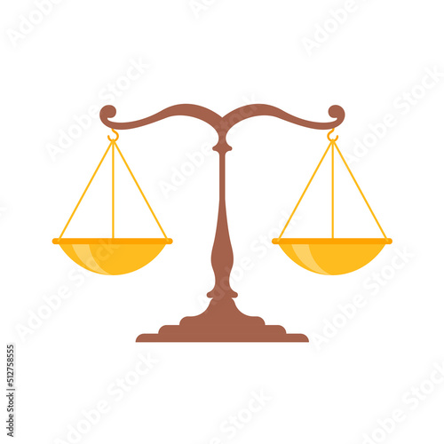 judge scales The symbol of justice in the judgment of the judges in the courts.