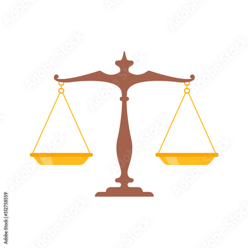 judge scales The symbol of justice in the judgment of the judges in the courts.
