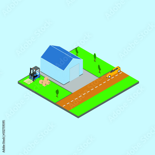isometric house