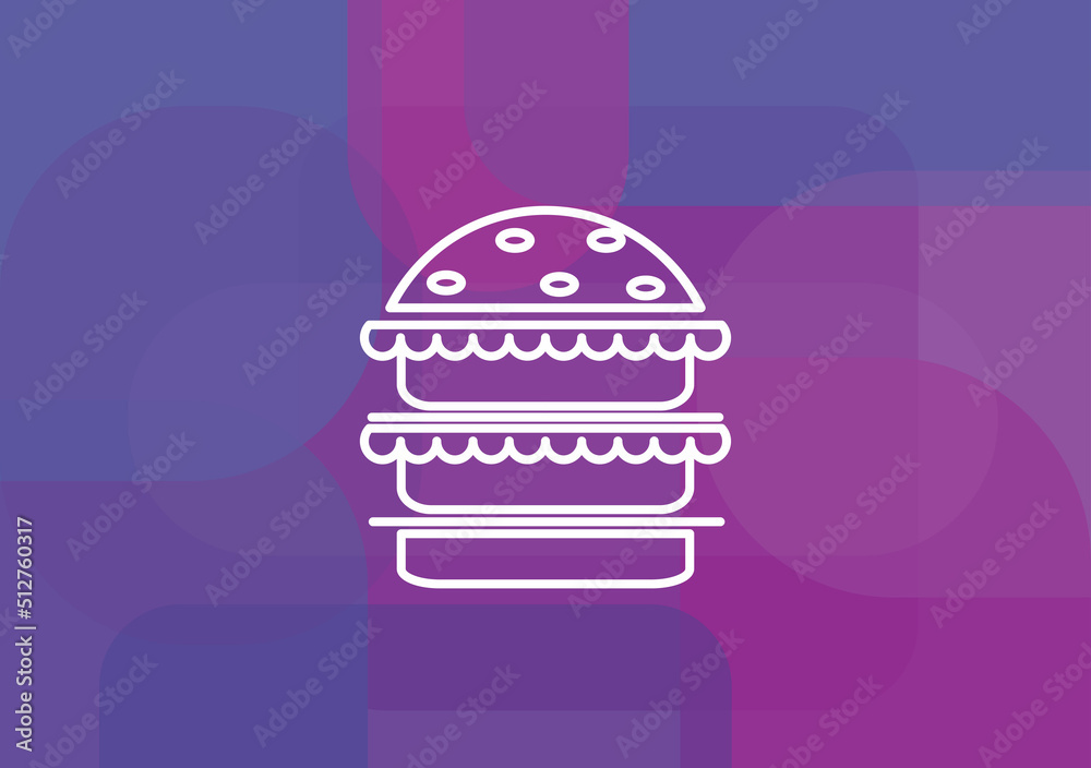 hamburger line icon.Vector illustration.line icon.vector illustration design hamburger line icon.Vector illustration.line icon.vector illustration design