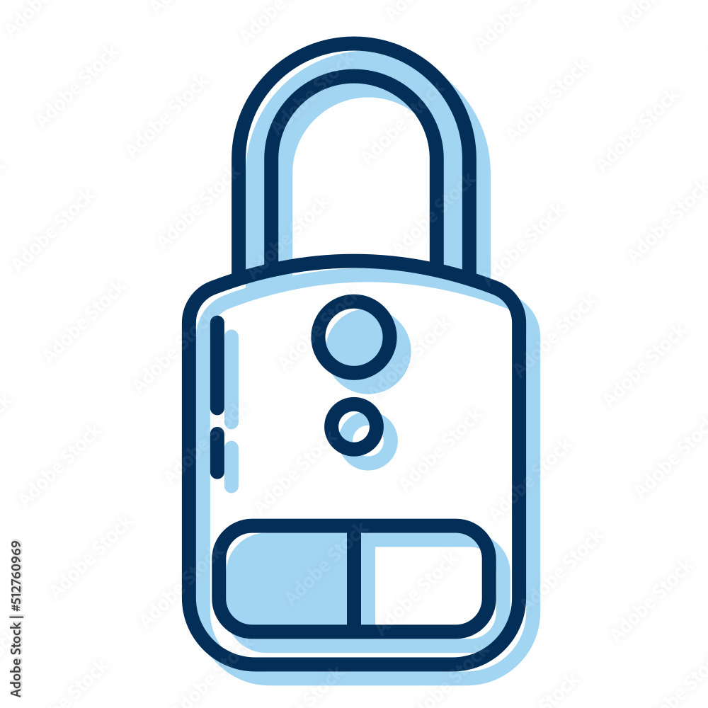 luxury padlock icon on transparent background luxury padlock icon on transparent background