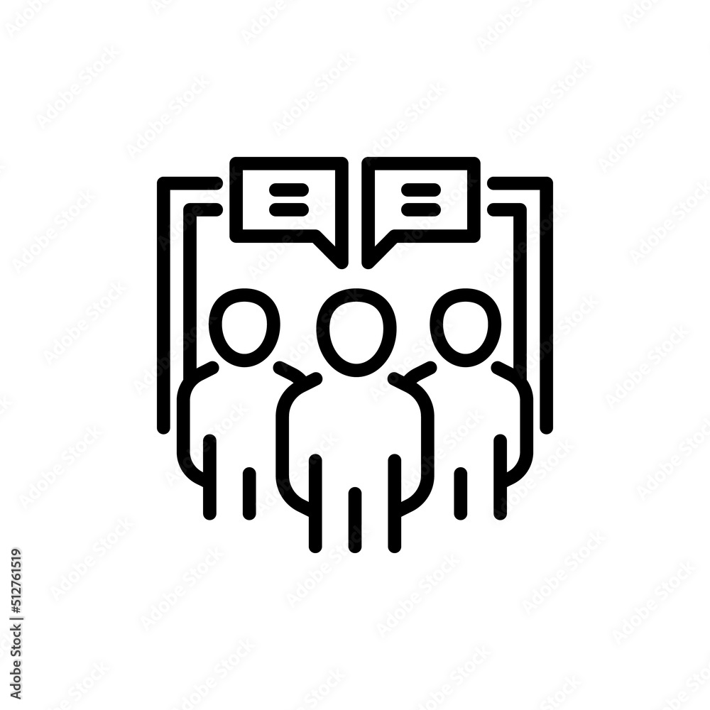Team Meeting filled line icon. linear style sign for mobile concept and web design. Outline vector icon. Symbol, logo illustration. Vector graphic Team Meeting filled line icon. linear style sign for mobile concept and web design. Outline vector icon. Symbol, logo illustration. Vector graphic