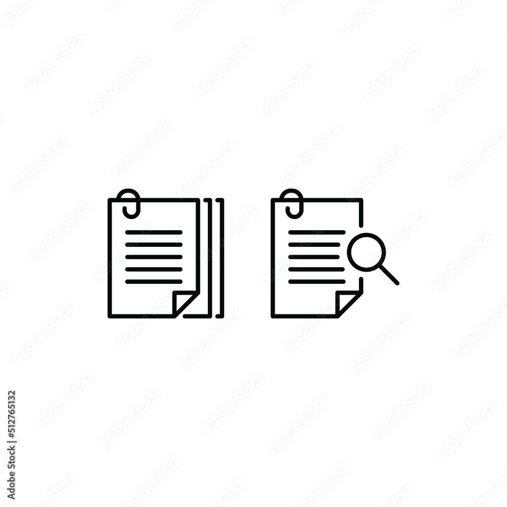 Document vector icon. Illustration isolated for graphic and web design. Document vector icon. Illustration isolated for graphic and web design.