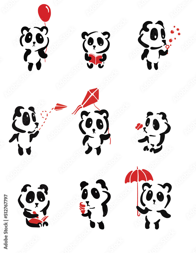Simple Panda Illustration Simple Panda Illustration
