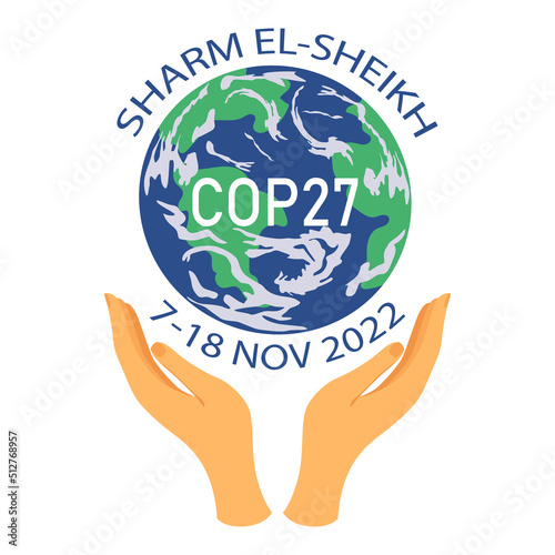 COP 27 in Sharm El-Sheikh, Egypt. 7-18 november 2022.  United nations climate change conference.  International climate summit.