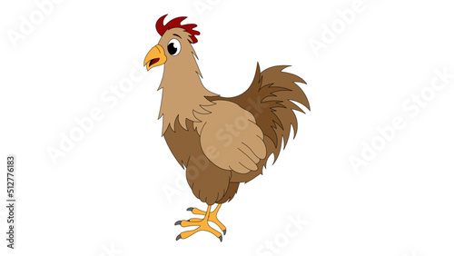 cartoon hen