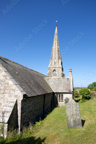 St Minver Cornwall England 06 22 2022 St Minver Church photo