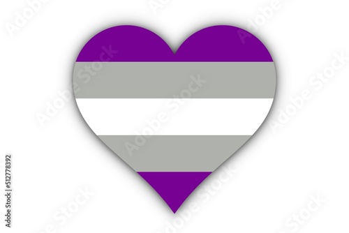 Bandera Gris-Asexualidad en corazón Free Download Bandera Gris-Asexualidad en corazón - GFXLoad