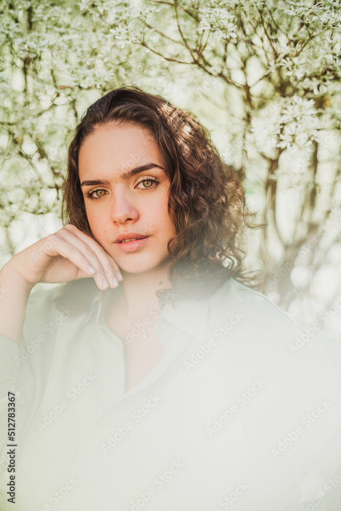 Portrait of a woman in nature Portrait of a woman in nature