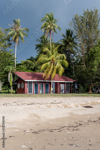 beach and port of the Federal Territory of Labuan city in Malaysia