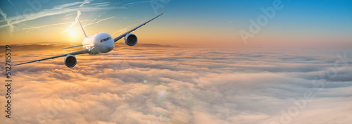 Commercial airplane jetline...