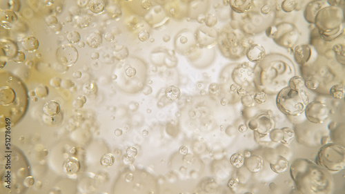 Moving Oil Bubbles on Light...