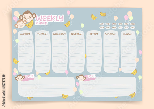 Habit tracker. Monthly planner. Monthly planner habit tracker blank template. Vector illustration. Minimal style. Clean style. Daily to do. Cute style.