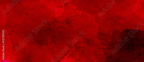 Beautiful Abstract Grunge Decorative Dark Red Stucco Wall Background. Valentines Christmas Design Layout. Art Rough Stylized Texture Banner With Copy Space. 
