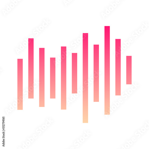 gradient music wave