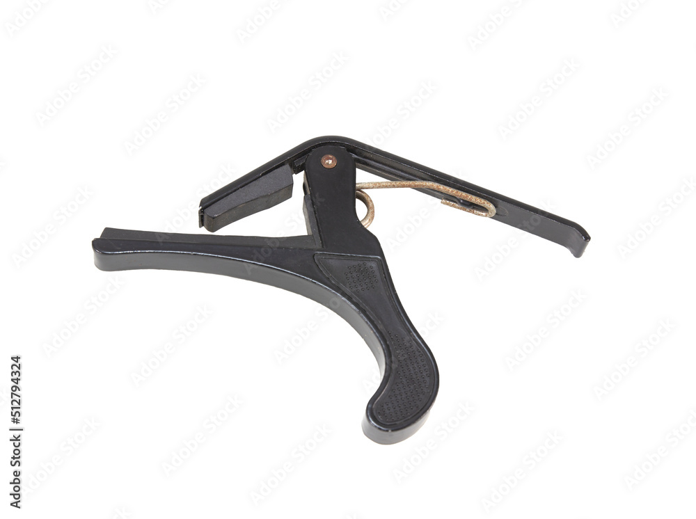 black capo isolated on white background black capo isolated on white background