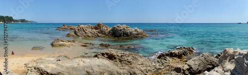 Rocks at Cala de Santa Cristina beach, Costa Brava, Catalonia. © vaz1