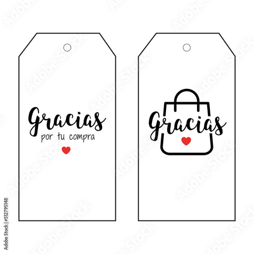 gracias por tu compra etiqueta