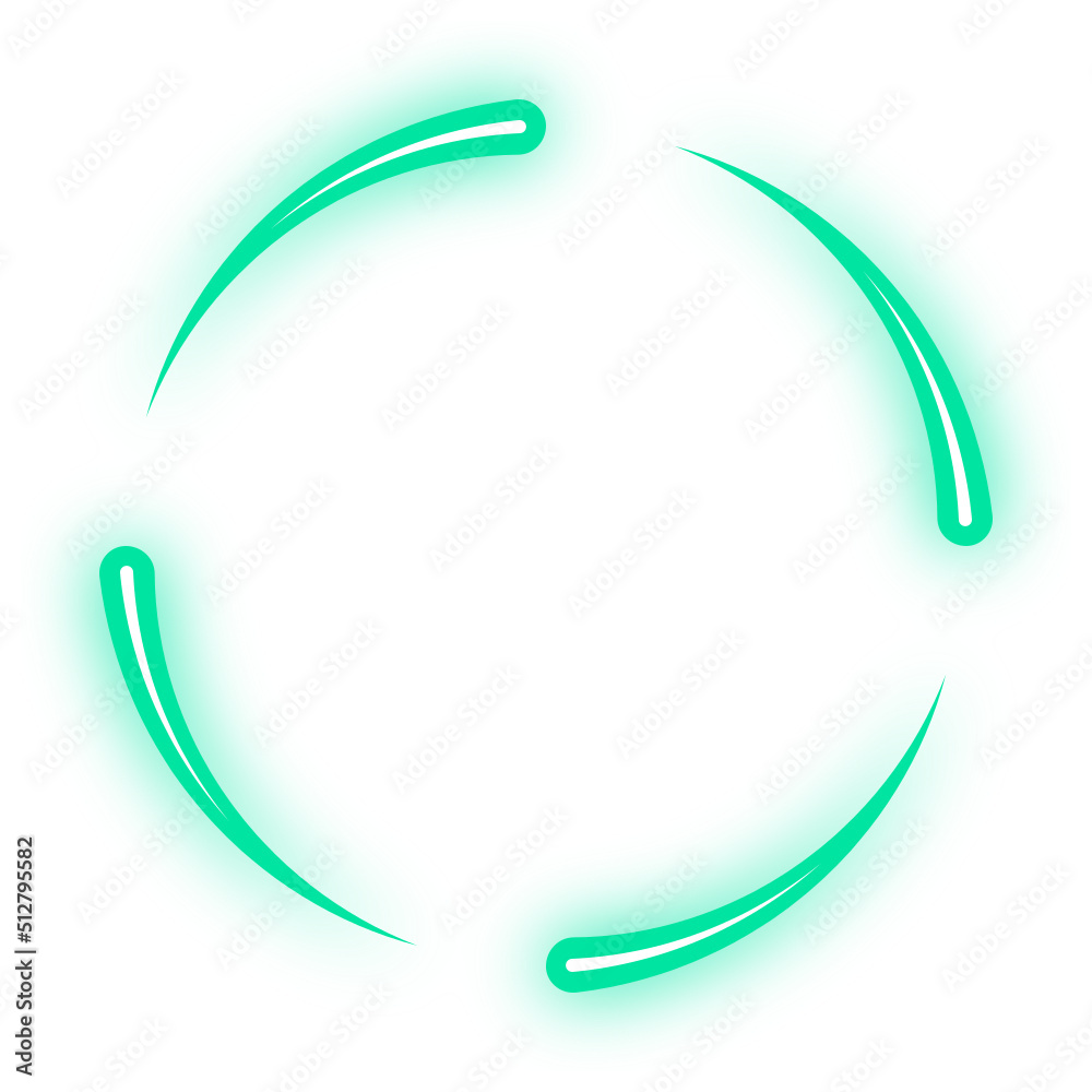 neon line circle frame neon line circle frame