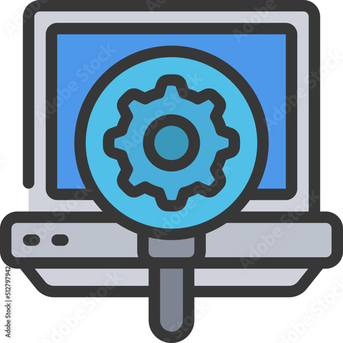 Laptop SEO Icon