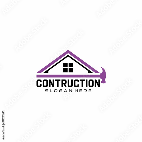 Illustration vector graphic of renovation, home repair, and building concept logo design template