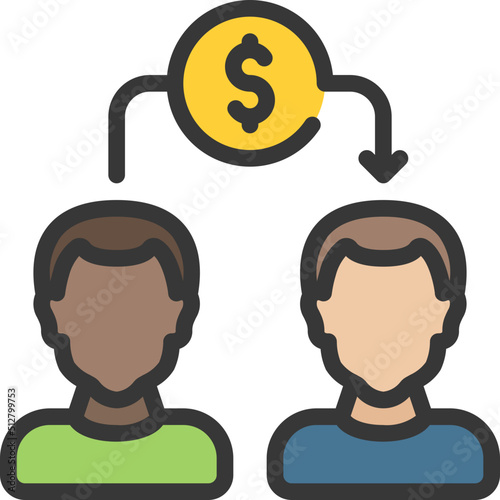 Peer To Peer Lending Icon