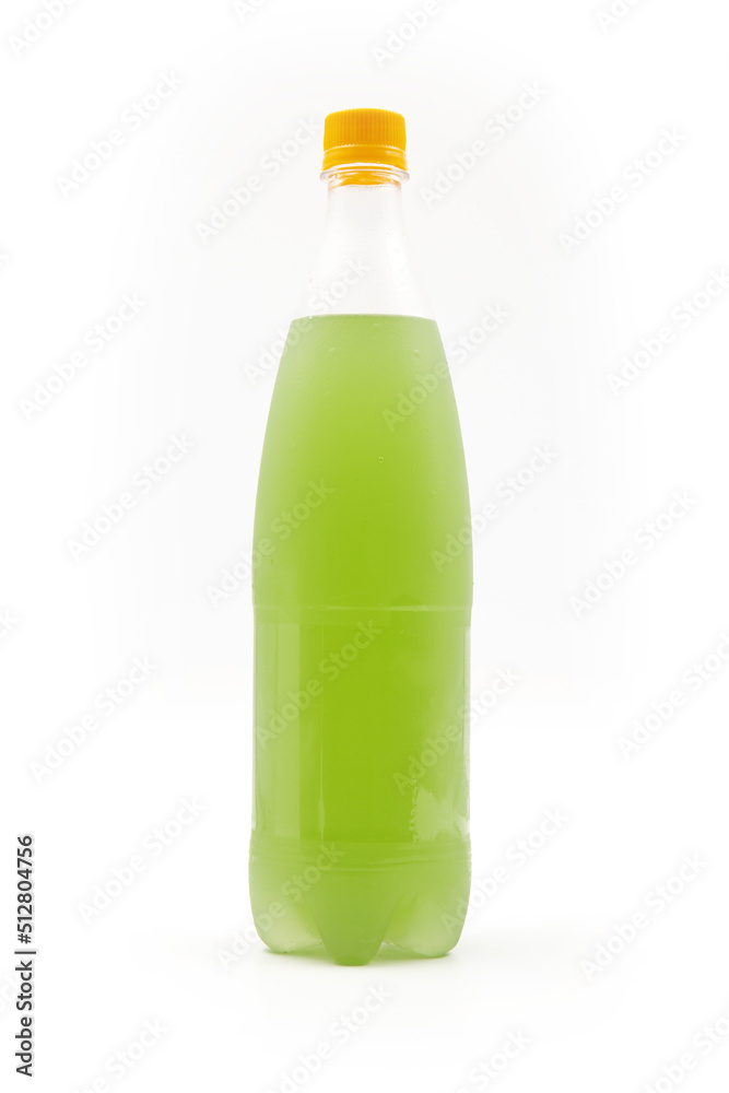 Bottle of lemon mint soda Bottle of lemon mint soda