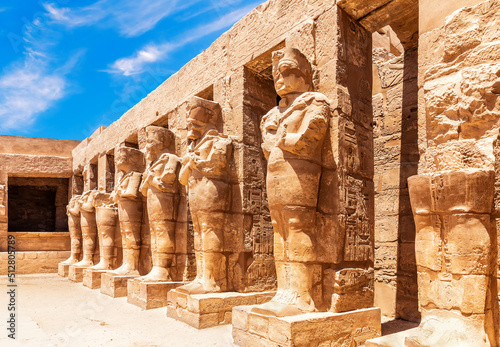 Karnak Temple, Statues of the Great Temple of Amun, Luxor, Egypt