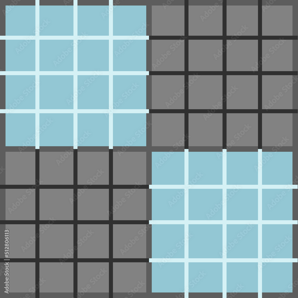 Illustration of seamless pattern checkered blue and gray. Checkered plaid textiles, bedding backgrounds, tablecloth, skirt, napkins, shirts, dresses, hipster fashion. Illustration of seamless pattern checkered blue and gray. Checkered plaid textiles, bedding backgrounds, tablecloth, skirt, napkins, shirts, dresses, hipster fashion.