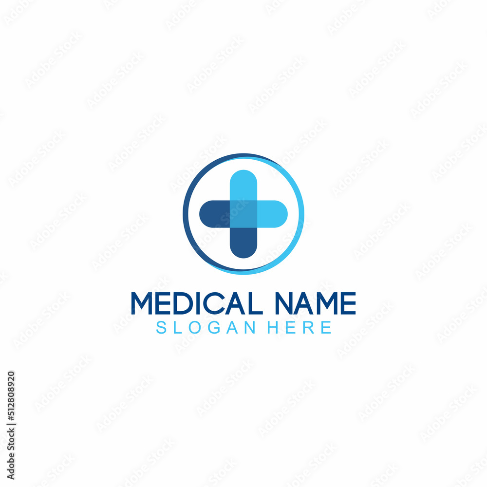 Obraz premium Medic Clean Logo Template Design Vector