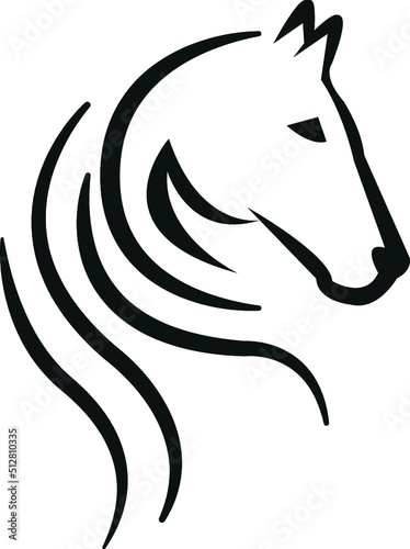 horse head silhouette