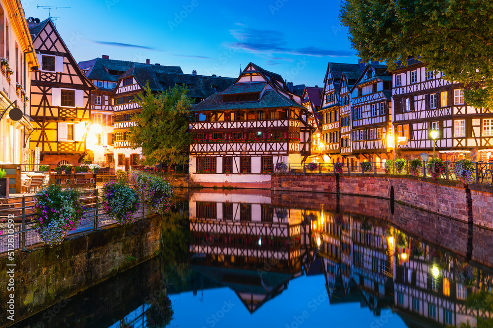 Old Town architecture in Strasbourg, France