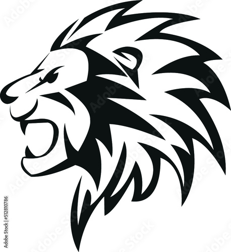 lion head silhouette