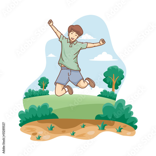 children jumping