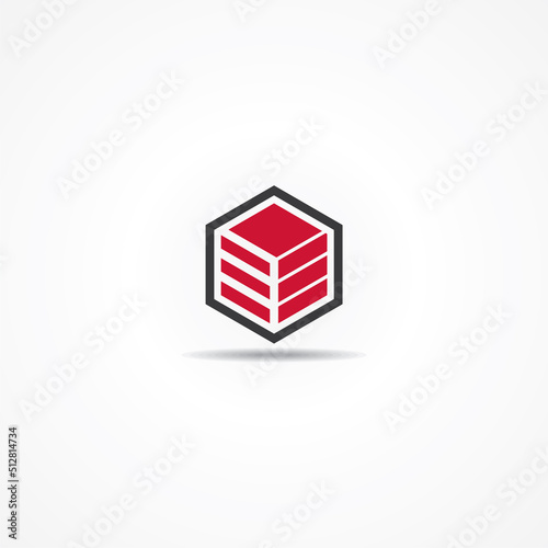 Logo design for a concept of leaf box