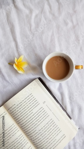 cup of coffee and novel © Amseos