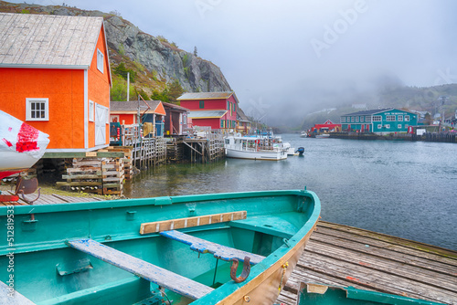 Charming fishing village of Quidi Vidi in St John's, Newfoundland, Canada Fototapet
