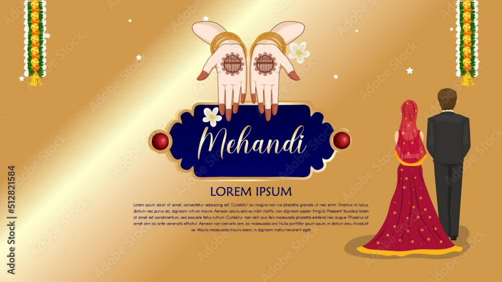 Indian Wedding Invitation, Palace Wedding background Design Stock 비디오 ...