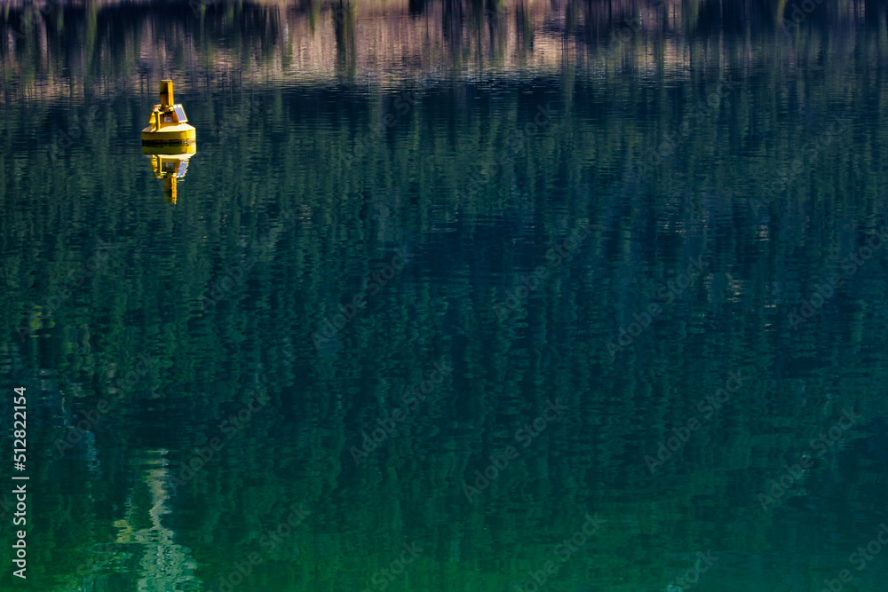 yellow kayak on the lake yellow kayak on the lake