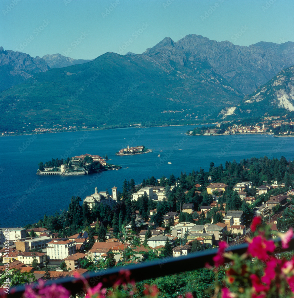 Lake Maggiore from Stresa, Italy.