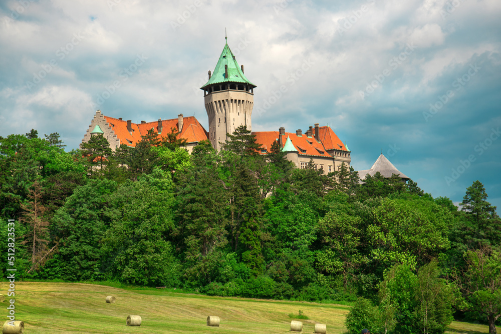 Beautiful castle in the Slovakia. Smolenice castle, Europe. Slovakia-castles. 