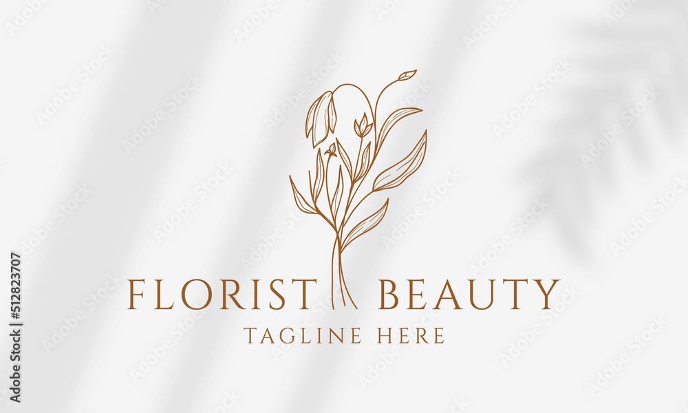Botanical Floral element Hand Drawn Logo with Wild Flower and Leaves. Logo for spa and beauty salon, boutique, organic shop, wedding, floral designer, interior, photography, cosmetic. Botanical Floral element Hand Drawn Logo with Wild Flower and Leaves. Logo for spa and beauty salon, boutique, organic shop, wedding, floral designer, interior, photography, cosmetic.