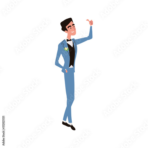groomsman hand like