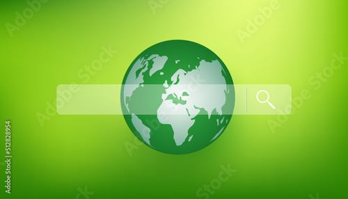 ESG icon. concept of business trend. environmental, social, and governance in sustainable and ethical business on the Network connection. with globe
on a green background.